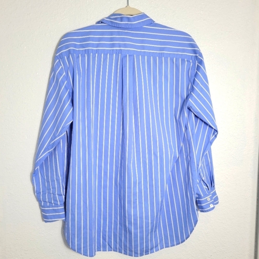 J Crew Factory Striped Oversized Button Up Shirt CC815 XXS, NWT - Picture 3 of 5